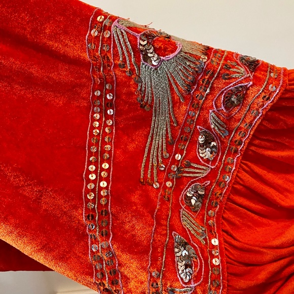 FREE PEOPLE Hearts Aflame Embellished Top NWOT - Picture 8 of 10